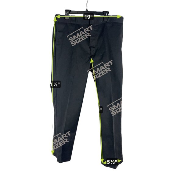 Dickies 874 Original Fit Work Pants Mens 38x29 Black Cotton Blend Dressy Neutral - Picture 3 of 9
